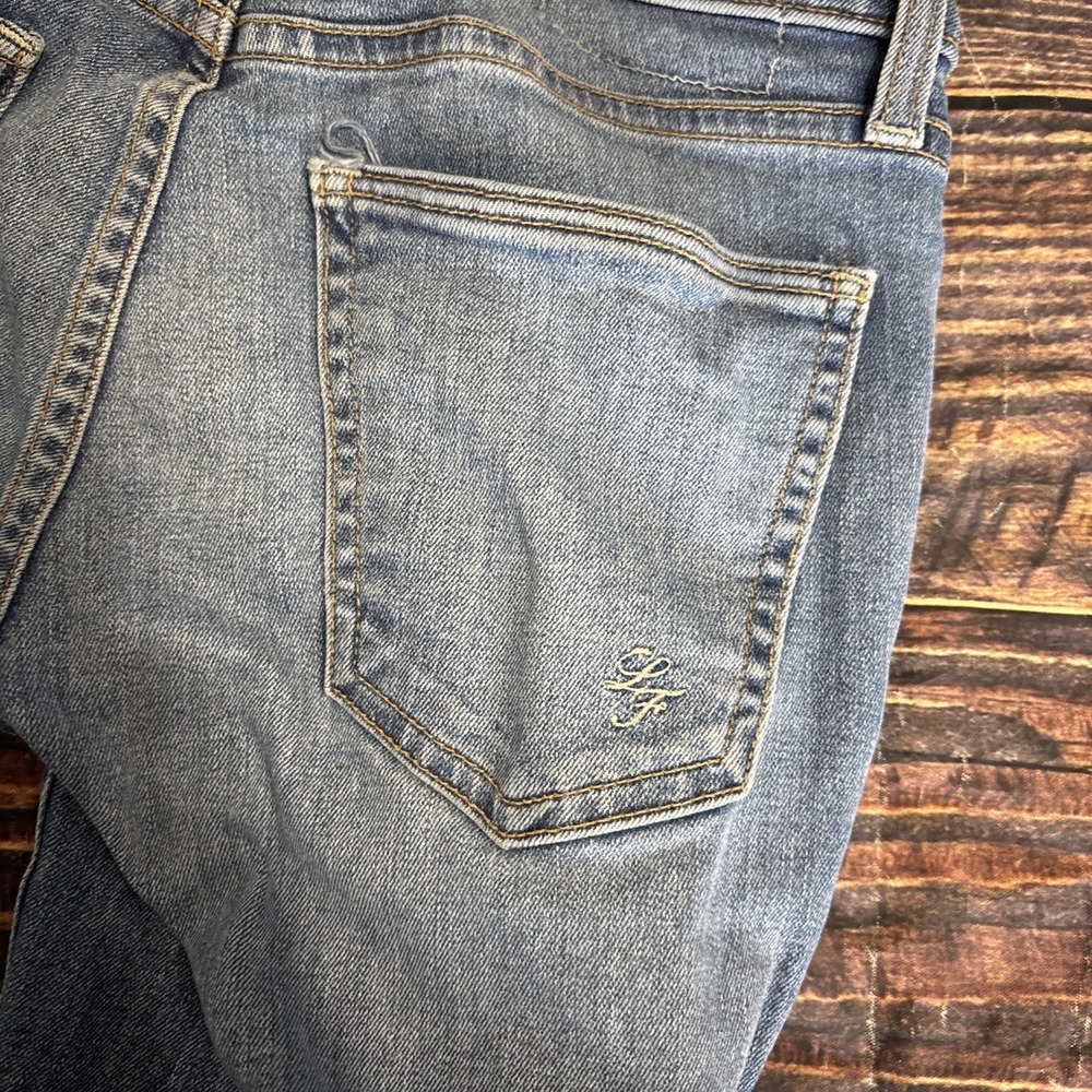 Lovers & Friends Denim Ricky Mid Rise Skinny Jeans In Rivaldi Size 23 - Picture 10 of 10
